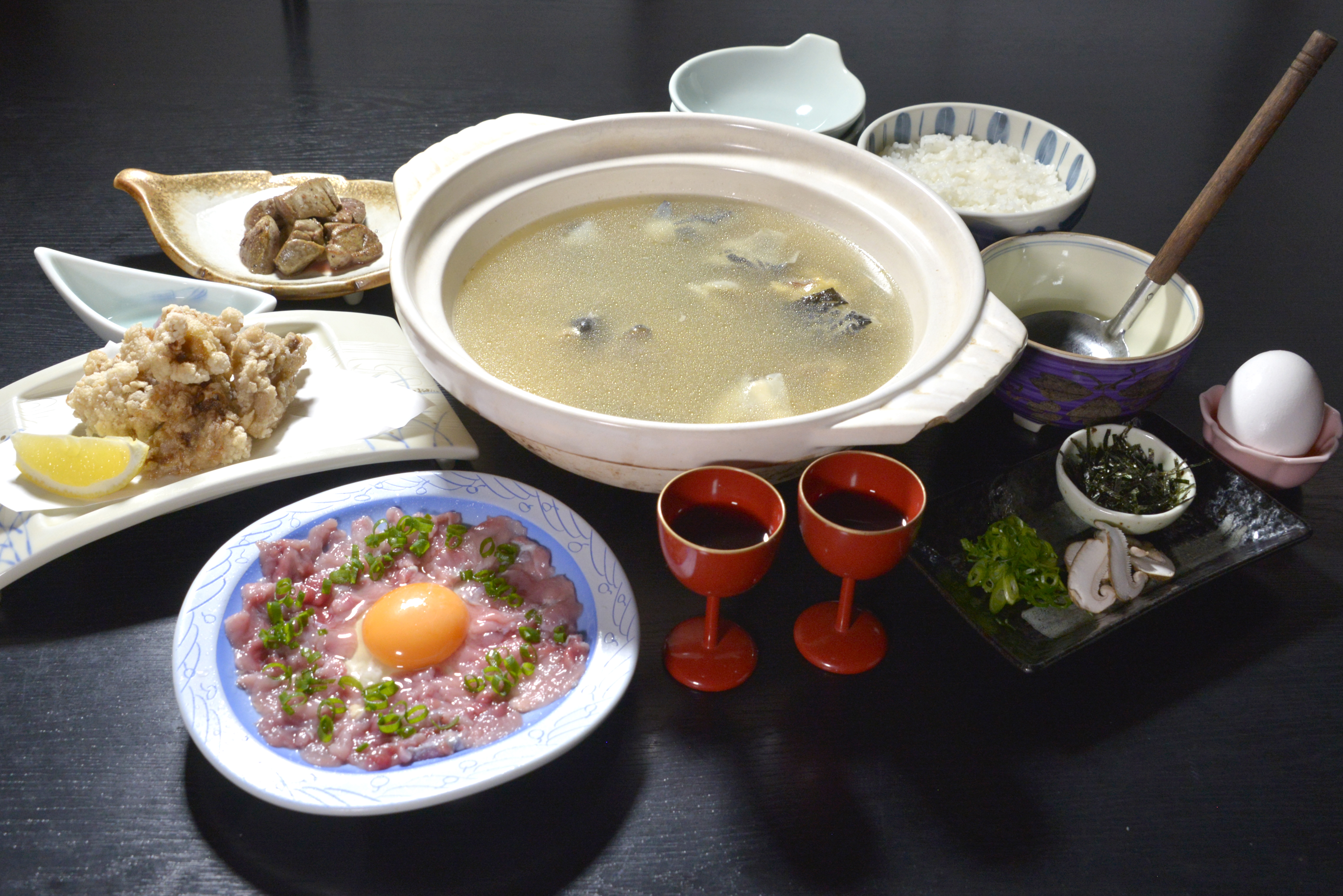 スッポン鍋コースの写真